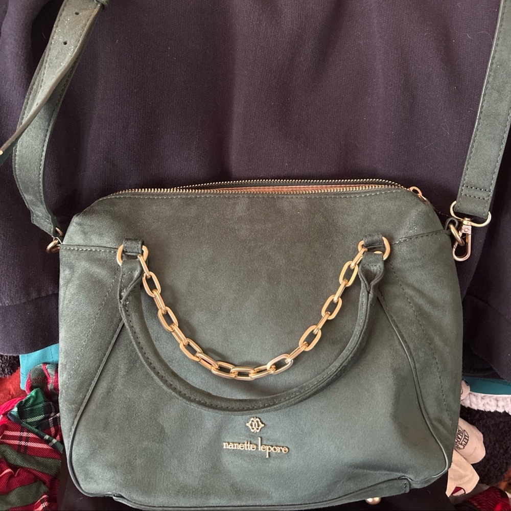 Elegant Green Chain Strap Women's Bag
